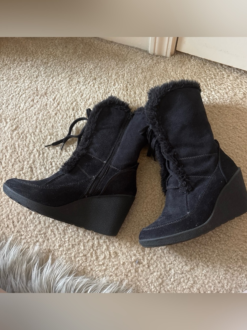 Route 66 faux fur boots
